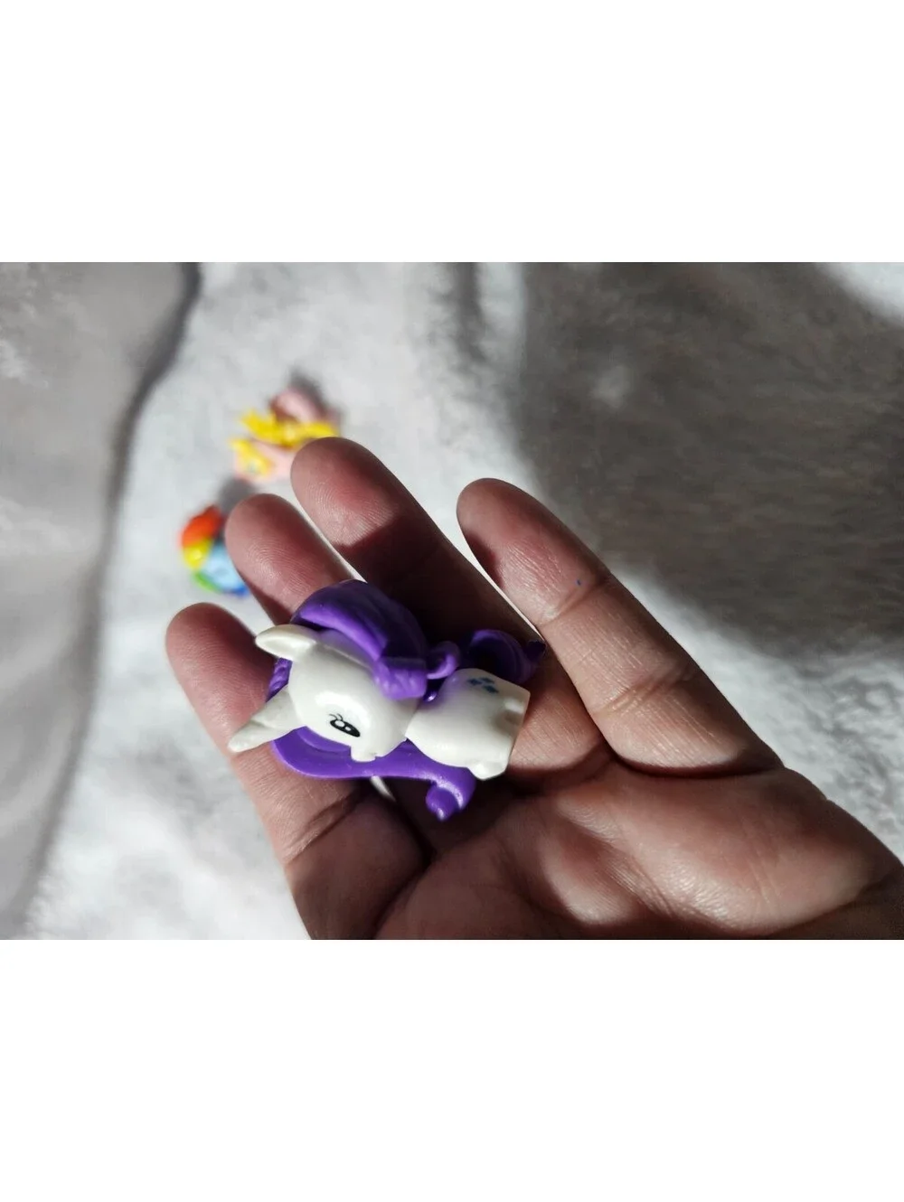 Lot Of 5 Mini Small My Little Pony Figures Rainbow Dash/More Plastic Mulitcolor